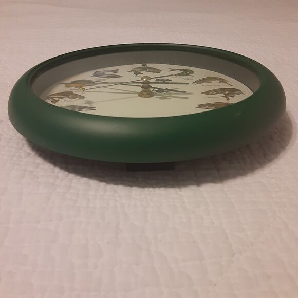 Mark Feldstein Game Fish Splashing Clock Sportsman Lodge Masculine - Picture 8 of 9
